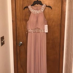 Cute pink long chiffon Flowy dress🌸🌸🌸🌸